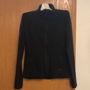 black nike zip up. no hood